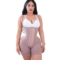 Women's Shapers Gorset Fajas Colombianas Large Size Shapewear Open Bust Body Corse Waist Trainer High Compression Skims Bodys349j