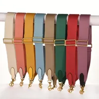 Colorful Bag strap large wide canvas fabric strap messenger shoulder bag belt with cowskin leather bags parts accessories 210302253v