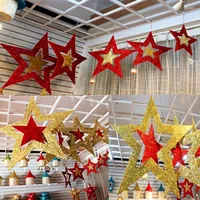Christmas Decorations Ornaments Tree Topper Star Festival Decoration For Home Table Decor E