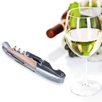 Professional Stainless Steel All-in-one Corkscrew Bottle Wine Opener and Foil Cutter For Sommeliers Waiters and Bartenders269d
