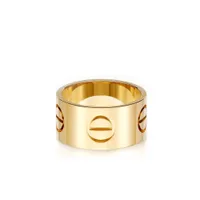 11mm Love Ring Çift Yüzük Kadın Tasarımcı Yüzüğü Erkek Altın Kaplama 18K T0P Kalite Resmi Reprodüksiyonlar Moda Klasik Stil Premium Hediyeler Kutu 005