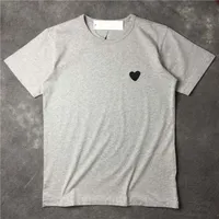 2023 Fashion style mens t shirt European American popular love small red heart printing cotton T-shirt men women couples t-shirts