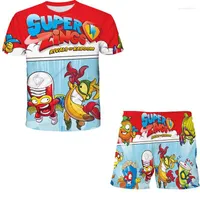 Clothing Sets Superzings Baby Boys Super Zings Series 4 T-shirt Shorts Print Kids Girls Suit Casual Children's 2023 Summer