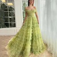Party Dresses Thinyfull Sexy A-Line Prom 2023 Off The Shoulder Evening Dress Formal Floor Length Lace Cocktail Gowns Custom Size
