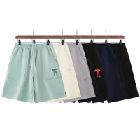 Pantalons de shorts pour hommes brodés Capris Cotton Terry Lettre unisexe Shorts