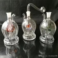 Glass jellyfish vase shape Glass Water Pipe Smoking Pipes Percolator Glass Bongs Oil Burner Water Pipes Oil Rigs Smoking with Dropper