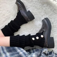 Women Socks Womens Y2K Grunge Fairy Flare Vintage Contrast Colors Striped Knit Sleeves Boot Cuffs Cover Party Street