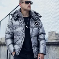Men's Down 2023 Winter Parkas Jacket Men Design Jackets Coats Male Warm Coat Casual Hip Hop Streetwear Outwear
