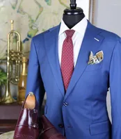 Men's Suits Latest Designs Royal Blue Groom Costume Homme Wedding Men Trajes De Hombre Man Attire Terno Masculino Blazer 2 Pieces