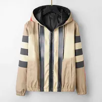Luxury designer jacket men hooded jackets tb embroidered zipper cardigan coat mens casual Jacket burb fashion trench coats