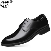 Dress Shoes Men Elegant Derby Men's Business Formal Flat Oxfords For Work Office Drop Hjm63