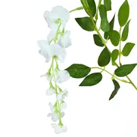 Decorative Flowers 1.1M Artificial Flower Vine Wisteria Home Decoration Diy Wall Hanging Wedding Arch Party Fake