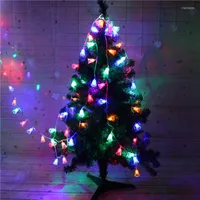 Christmas Decorations 6m Fairy Led Light String House Bell Snowflake Pine Nut Style Wedding Xmas Tree Year Decoration For Home Garland