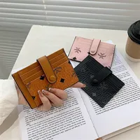 Men Women's Wallet Card Holder Ladies Purse 2021 New Fashion Female Hasp Pu Leather Soft Mini And Cute Clutch With Letters 12288V