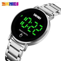 Wristwatches Men Watches Top SKMEI Touch Screen Steel Mens Clock Male LED Digital Watch Relojes Hombre 2023