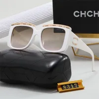 occhiali di lusso designer occhiali da sole protettivi oculari occhiali da gatto design oculare uv380 design alfabeto occhiali da sole che guidano in spiaggia indossare occhiali da sole molto bella scatola