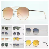fashion Sunglasses top quality mens sunglass womens sun glasses shades for men women UV protection glass lenses with leather 231t