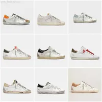 Luxury Classic Sneakers New Release Casual Shoe Brand Super Star Golden Sequin White Do-Old Dirty Designer