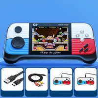 G9 Handheld Portable Arcade Game Console 3.0 Inch HD Screen Gaming Players 666 In 1 Classic Retro Games TV Console AV Output With 2 Controllers