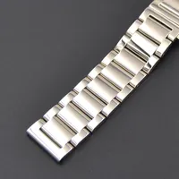 Watch Bands 2023 High Grade Stainless Steel Silver Strap Wristband Watchbands Men's 16 18 19 20 21 22 23 24mm Relojes Hombre Bracelet