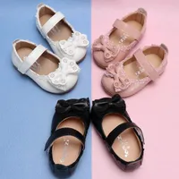 Flat Shoes Girls Princess Non-slip Toddlers Bow Knot Beautiful For Children Kids Party Baby Wedding Shoe 1-8
