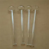 Hookahs Straight long transparent pan Wholesale Glass bongs Oil Burner Glass Water Pipes Oil Rigs