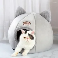 Cat Beds Bed Round Plush Pet For Cats Dogs Donut Deep Sleeping Nest Soft Warm Kitten Cave Puppy Kennel Sofa Accessories