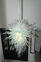 Chandeliers Italy Art Glass Lamp Crystal White Chandelier Hand Blown LED Murano Light