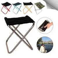 Camp Furniture Folding Small Stool Fishing Chair Picnic Camping Chair Foldable Aluminium Cloth Outdoor Portable Easy Carry Outdoor Furniture 230323