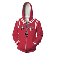 Men's Hoodies Sweatshirts Slam Dunk Expert Basketball Suit Name Number 3D Digital Print Fashion Sweater Women's Zip Pullover 230323