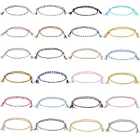 Anklet Bohemian Rope Hand Woven Bracelets Adjustable Colorful Thread Wire Bracelet for Women