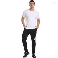 Herren T-Shirts Mode Casual T-Shirt Herren Hosen Fitness Slim Sport Tracksuit Tragen 2 Stück Sets Kleidung M-3xl