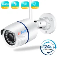 IP Cameras BESDER ICSEE 1080P P2P Wifi Audio Recording Wireless Wired Alarm CCTV Bullet Outdoor With SD Card Slot Max 128G 230323