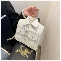 Shoulder Bags Personalized Hip Hop Style Clothes Hook Small Square Bag 2023 New Korean Fashion Trend Single Messenger Women s 230323