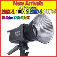 Selfie Lights Aputure Amaran 100X 200X Bi Color 2700 6500K LED Video Light Bluetooth App Control DC AC Power Supply for Camera Interview 230323