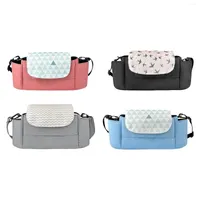 Stroller Parts Univesal Organizer Bag Large Capacity Waterproof Storage Diapers Sippy Cups Snacks Pacifiers Portable For Pushchair