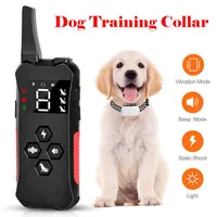 800m Electric Training Waterproof Rechargeable LCD Display Stop Barking Vibration Dog Collar278u