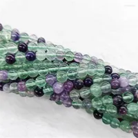 Beads Natural Colorful Fluorite Round Loose For Jewelry Making 15''inches 4 6 8 10 12MM Diy Bracelets Necklace Wholesale