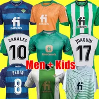22 23 Real Betis Soccer Jerseys Copa Del Rey Final na wyjazd Joaquin B.Iglesias Camiseta de Futbol Juanmi Estadio Czwarty trzeci 2022 Specjalny bramkarz dla dzieci Manga Corta