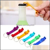 Kitchen Kitchen Dining Home & Gardenportable Stainless Steel Bottle Opener Key Chain Ring Aluminum Alloy Beer Wine Openers Bar Cl240P