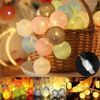 Strings 3M USB Lamp 20x LED Cotton Ball String Fairy Lights Christmas Party Decoration