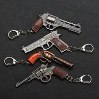 6 cm Mini -Schlüsselanhänger Revolver P92 Signal Zink Legierung Model Lanyards Mini Schlüsselbund Männer Schmuck Geschenk