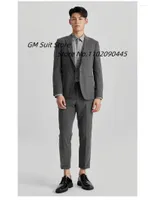 Men's Suits Suit For Men 2-Piece Slim Fit Pointed Lapel Conjuntos De Blazer Fashion Business Banquet Wedding Groom Tuxedo 2023