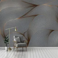 3d Mural Wallpaper Geometric Abstract Lines Living Room Bedroom Background Wall Decoration Waterproof Antifouling Wallpapers252v