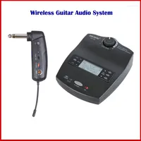 Microphones OKMIC OK-9R OK-6T Wireless Guitar System 90 Degree Angle Jack Instrument Interview Pickups For Stage Performance