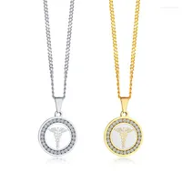 Pendant Necklaces 2023 Fashion Stainless Steel Zircon Material Logo Personalized And Unique Necklace Suitable For Women Men