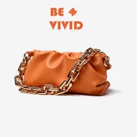 Designer Bottegas Bags Venetas 2023 New Song Hye Kyo Same Chain Cloud Bag Soft Cow Leather One Shoulder Underarm Wrinkled Womens Have Logo