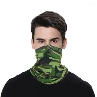 Scarves Anti Dust UV Seamed Silk Camouflage Buff Bandana Head Scarf Face Mask For Motorcycle Bicycle Fishing Sport