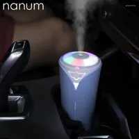 Creative Car Essential Oil Diffuser Mini Ultrasonic Colorful Humidifier LED Light USB Fogger For Office Home