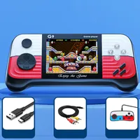 G9 Handheld Portable Arcade Game Console 3.0 Inch HD Screen Gaming Players 666 In 1 Classic Retro Games TV Console AV Output With Controller Dropshipping